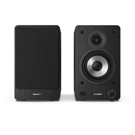 Sharp Bookshelf Speakers - Black